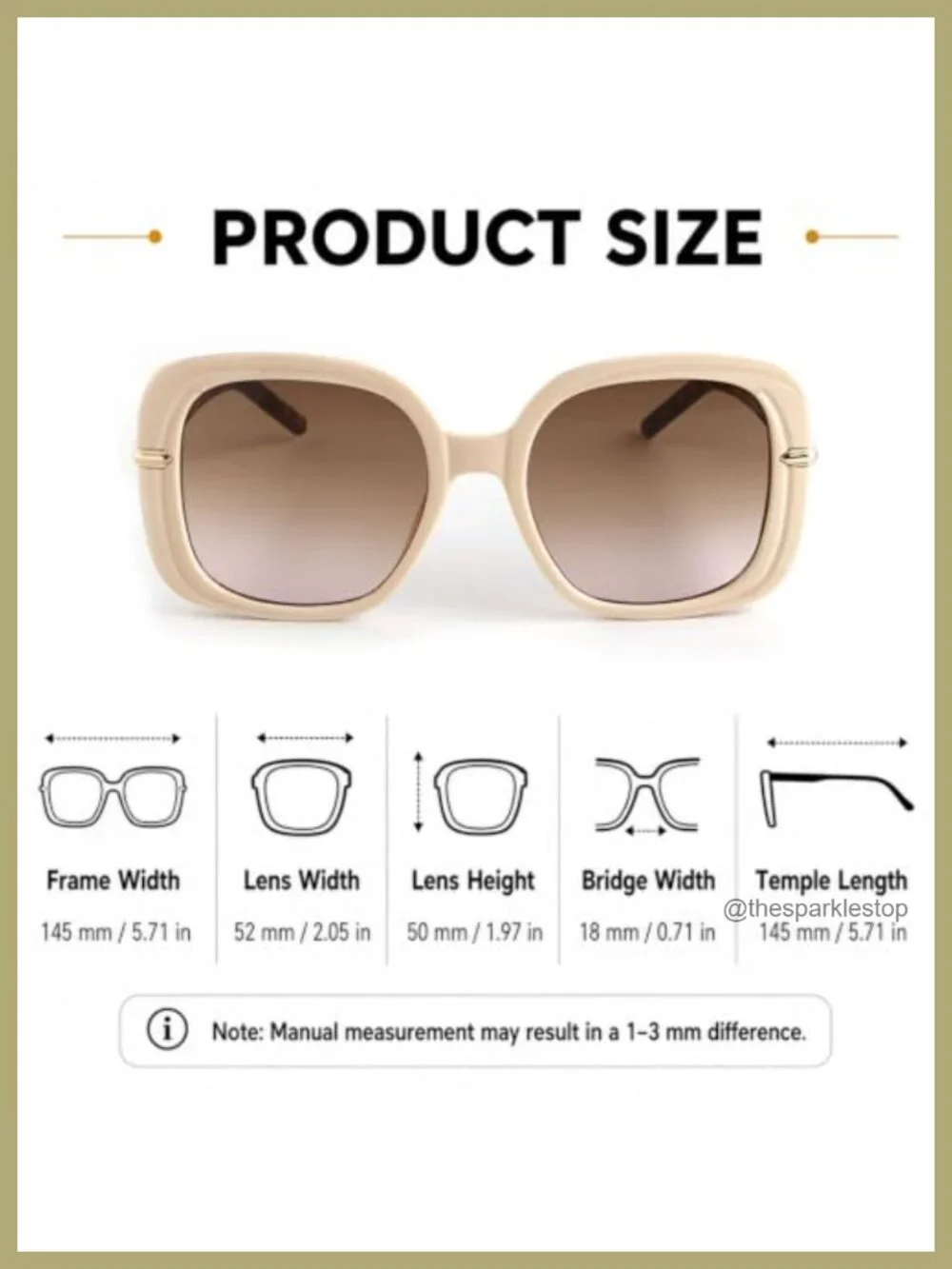 Oversized Square Sunglasses with Thick Frame UV400 Protection Retrowear